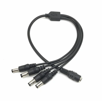 Розгалужувач живлення кабель для роутера DC (Female) - 4xDC (Male) splitter 1х4 Voltronic 5.5х2.1мм