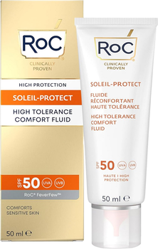 Сонцезахисний флюїд для обличчя Roc Soleil Protect High Tolerance SPF 50 50 мл (1210000800060)