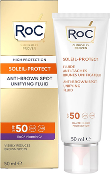 Fluid przeciwsłoneczny do twarzy Roc Soleil Protect redukujący plamy starcze SPF 50 50 ml (1210000800084)
