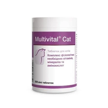 Витаминно-минеральная добавка Dolfos Multivital Cat, 500 мини таблеток