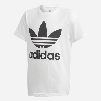 T-shirt młodzieżowy chłopięcy adidas Trefoil J 158 cm Biały (4060515201053)