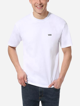 Футболка бавовняна довга чоловіча Vans Left Chest Logo Tee S Біла (192825009242)