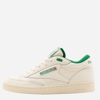 Tenisówki męskie skórzane Reebok Club C Mid II Vintage H68833 43 (10) Białe (4064047678130)