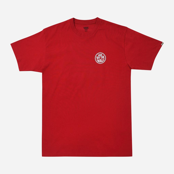 T-shirt męski długi bawełniany Vans Forever-B S Czerwona (195437643859)
