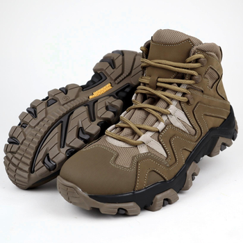 Ботинки кожаные OKSY TACTICAL Koyot демисезонные 41 размер