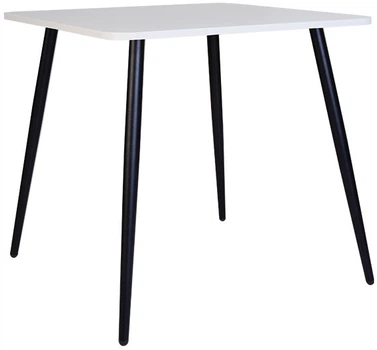 Обеденный стол Nowy Styl MODERN ordf LITE BLACK (18) 700 х 700 х 750 мм Белый