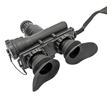 Бінокуляр нічного бачення AGM WOLF-7 PRO NL1 прилад нічного бачення АГМ для військових охорони із електронно-оптичним перетворювачем Gen 2+ Level та зеленим люмінофором 51-64 (штр/мм) штрихів на міліметр Чорний