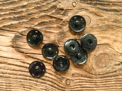 Кнопка пришивная 25 мм арт. 15062/Black/25mm, Черный, 25 мм, Китай