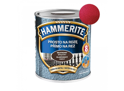 Эмаль молотковая 3 в 1 «Hammerite» красная 0,75 л.