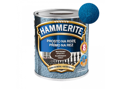 Эмаль молотковая 3 в 1 «Hammerite» темно-синяя 0,75 л.
