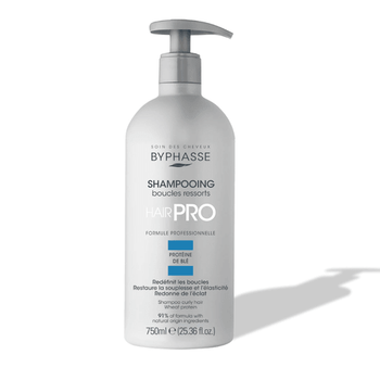 Шампунь для кудрявых волос Byphasse Hair Pro Shampoo Boucles Ressorts Curly Hair 750 мл
