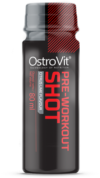 Kompleks przedtreningowy OstroVit Shot 20 x 80 ml Cytrusowo-limonkowy (5903933905525)