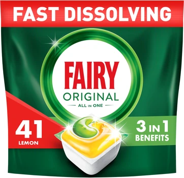 Капсули для посудомийних машин Fairy Original Все-в-1 41 шт (8700216237239)