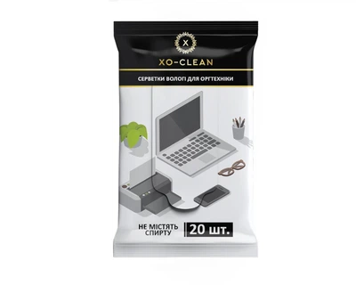 Влажные салфетки для оргтехники XoKo XO-Clean 20 шт х 1 упаковка (XO-Clean-20)