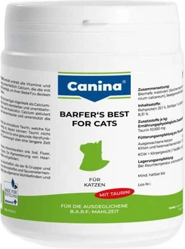Вітаміни Canina Barfer Best для котів на натуральному годуванні порошок 180 г (4027565228058)
