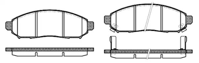 Комплект тормозных колодок, дисковый тормоз NISSAN LEAF, WOKING (P1062312)