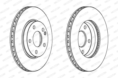 Диск тормозной MERCEDES-BENZ B-CLASS, FERODO (DDF1220)