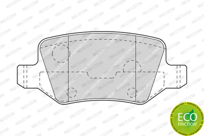 Комплект гальмівних колодок, дискове гальмо MERCEDES-BENZ B-CLASS, FERODO (FDB1782)