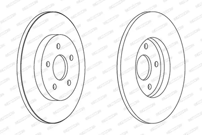 Диск гальмівний FORD MONDEO, JAGUAR X-TYPE, FERODO (DDF1126)