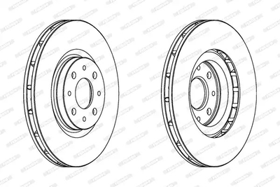 Диск гальмівний CHRYSLER DELTA, LANCIA DELTA, FERODO (DDF1122)