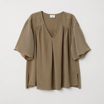 Блузка женская H&M 0635049_хак 34 Хаки (KAY2000001504628)