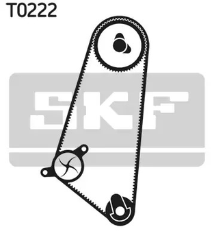 Помпа + комплект ременя ГРМ HOLDEN CALIBRA, OPEL ASTRA, SKF (VKMC05401)