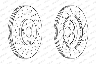 Диск гальмівний MERCEDES-BENZ SLK, FERODO (DDF1582C1)