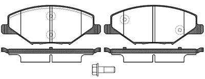 Комплект тормозных колодок, дисковый тормоз VW POLO, AUDI A1, REMSA (155300)