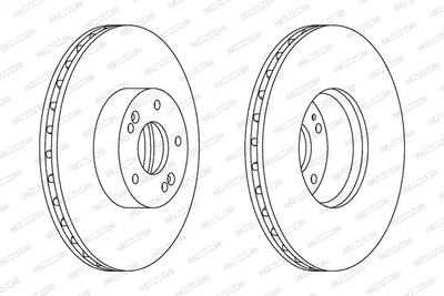 Диск тормозной KIA SORENTO, HYUNDAI GRAND, FERODO (DDF1631C1)