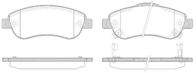 Комплект тормозных колодок, дисковый тормоз HONDA CR-V, REMSA (128902)