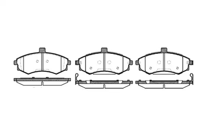 Комплект гальмівних колодок, дискове гальмо KIA CERATO, HYUNDAI MATRIX, REMSA (089302)