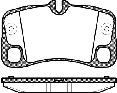 Комплект тормозных колодок, дисковый тормоз PORSCHE 911, REMSA (136900)