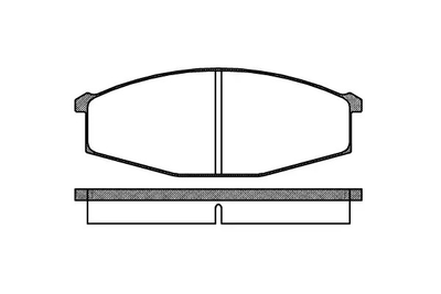 Комплект тормозных колодок, дисковый тормоз NISSAN PATROL, REMSA (012900)