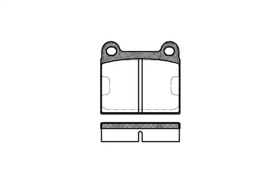 Комплект гальмівних колодок, дискове гальмо OPEL ASTRA, TALBOT SIMCA, REMSA (000660)