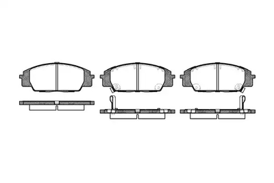 Комплект тормозных колодок, дисковый тормоз HONDA CIVIC, WOKING (P635302)