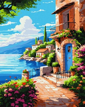 Картина по номерам - Спокойствие у волн ©art_selena_ua 40x50 KHO2791 Идейка