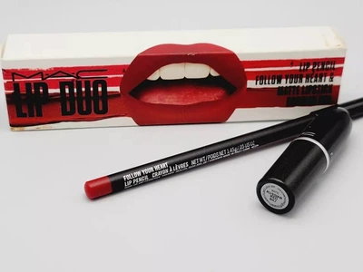Набор для губ Mac Lip Duo (карандаш Mac Pencil Follow Your Heart 1,45 г и помада Mac Matte Lipstick Russian Red 3 г)