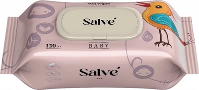 Серветки вологі дитячі Salve рожеві 120 шт (4850042980312)