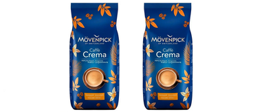 Упаковка кава в зернах Movenpick Caffe Crema 2000 г (2 пак. по 1000 г) Німеччина