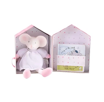 Игрушка-комфортер + книга Tikiri 77101 Розовый
