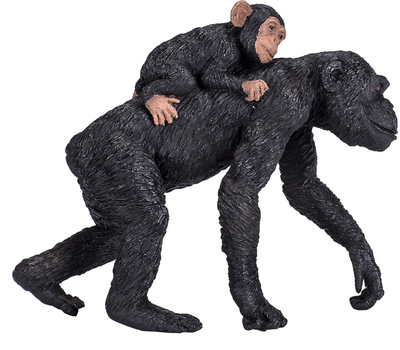Figurka Mojo Wildlife Chimpanzee with Baby 8.2 cm (5031923872646)