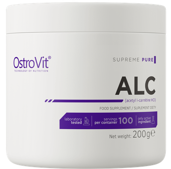 Carnitine OstroVit ALC 200 g Naturalny (5902232619843)