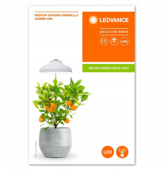 Лампа Ledvance USB для сприяння росту рослин 235 лм (4058075576155)