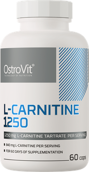 Карнітин OstroVit L-Carnitine 1250 60 капсул (5903246222401)