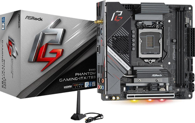 Материнська плата ASRock Z490 PHANTOM Gaming ITX/TB3