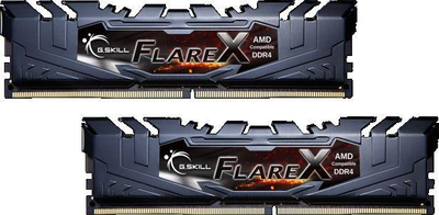 Пам'ять для настільних комп'ютерів G.Skill 32 GB (2x16GB) DDR4 2133 MHz Flare X Black (F4-2133C15D-32GFX)