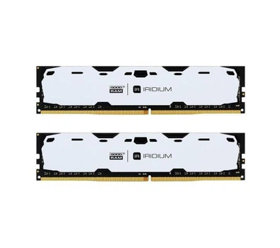 Пам'ять для настільних комп'ютерів GoodRAM 16 GB (2x8GB) DDR4 2400 MHz Iridium White (IR-W2400D464L15S/16GDC)