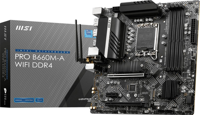 Материнська плата MSI PRO B660M-A WIFI DDR4