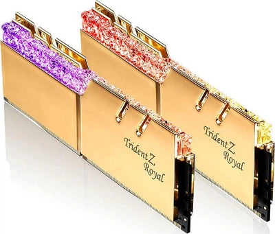 Пам'ять для настільних комп'ютерів G.Skill 32 GB (2x16GB) DDR4 3200 MHz Trident Z Royal Gold (F4-3200C16D-32GTRG)