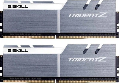 Пам'ять для настільних комп'ютерів G.Skill 32 GB (2x16GB) DDR4 4000 MHz Trident Z Silver/White (F4-4000C19D-32GTZSW)